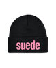 Suede - Beanie Pink Logo