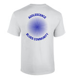 Equal Idiots - Adolescence Blues Community - White Unisex T-shirt Back
