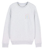 Maurice Lambrecht – Cream Heather Grey "Rainbow" Sweater