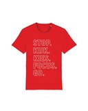 Hoodie - Rode "stop.kijk.kies.focus.go." Kinder T-shirt