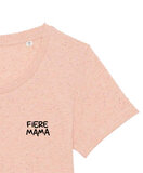 Arnoleon - Heather neppy pink 'Fiere Mama' Girls T-shirt
