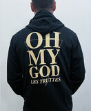 Les Truttes - Black 'Oh My God' Zipped Hoodie