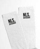 Niels Destadsbader - White/Black "NLS" Socks