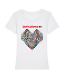 Simple Minds - White 'Heart Tour' Girls T-shirt