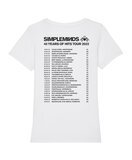 Simple Minds - White 'Heart Tour' Girls T-shirt