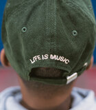 StuBru - Dark olive 'Life is music' pet