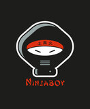 Aaitski! - Black 'Ninjaboy' T-shirt
