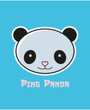 Aaitski! - Turqoise 'Ping Panda' Girls T-shirt
