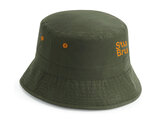 StuBru - Olive Green 'Logo' Bucket Hat