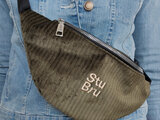 StuBru - Olive 'Logo' Fanny pack