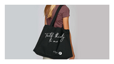 Dertigers - Black "Talk thirty  to me" shopping bag