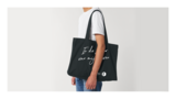 Dertigers - Black "In de sleur van mijn leven" shopping bag