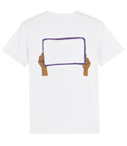 StuBru - White 'Schrijfbord' T-shirt + textielstift