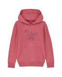 #LikeMe - Heather Cranberry 'sparkling logo' hoodie