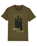Niels Destadsbader - Khaki "Bomen" Unisex T-shirt