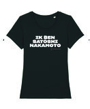 Nerdland - Black "Satoshi Nakamoto" Woman Shirt