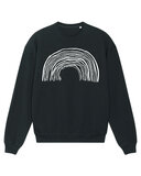 Bert De Geyter - Black 'White Rainbow' Unisex Sweater