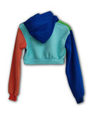 #LikeMe - Multicolor 'SAS' cropped hoodie