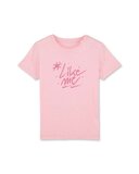 #LikeMe - Cotton pink 'sparkling logo' T-shirt