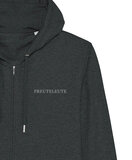 Preuteleute - Dark Heather Grey 'Bull' Zipped Hoody
