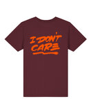 Regi - Burgundy 'I don't care' Kinder T-shirt