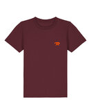 Regi - Burgundy 'I don't care' Kinder T-shirt