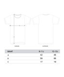 Regi - Burgundy 'I don't care' Kinder T-shirt