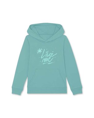 #LikeMe - Teal Monsterra 'sparkling logo' hoodie