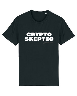Nerdland - Black 'Crypto Skeptic' Unisex T-Shirt