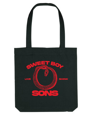 SONS - Black 'Sweet Boy Snake' Totebag