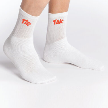 Tik Tak – Wit/Rode sokken
