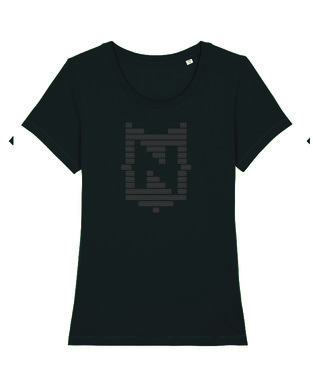 Nerdland - Black 'Logo' Woman Shirt