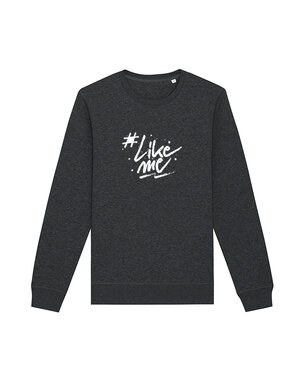 #LikeMe - Dark Heather Grey 'logo' sweater