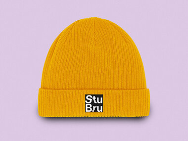 StuBru - Mustard 'Logo' muts