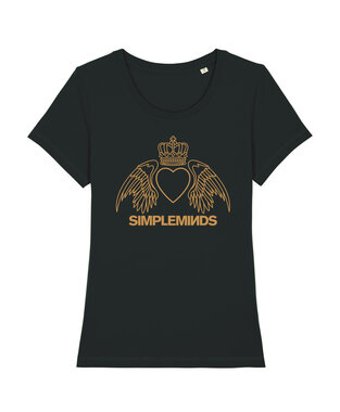 Simple Minds - Black 'Wings Tour' Girls T-shirt