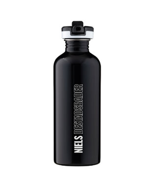 Niels Destadsbader - Black 'NLS' Waterbottle met sportdop