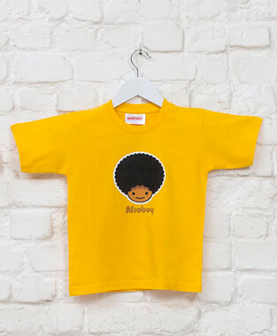 Aaitski! - Yellow 'Afroboy' T-shirt