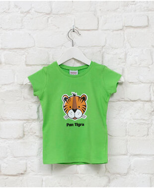 Aaitski! - Green 'Pan Tigra' Girls T-shirt
