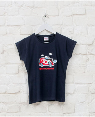 Aaitski! - Navy 'Roadspeedah' Girls T-shirt