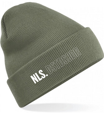 Niels Destadsbader - Olive Green 'NLS' Beanie