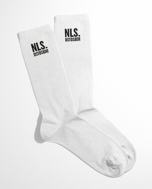 Niels Destadsbader - White 'NLS' Sock