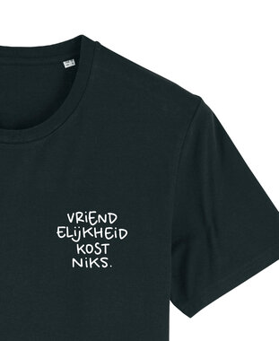 Arnoleon - Black 'Vriendelijkheid Kost Niets' T-shirt