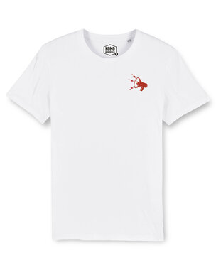 Homo Universalis - T-shirt Megafoon Wit