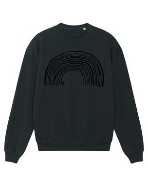 Bert De Geyter - Black 'Black Rainbow' Unisex Sweater