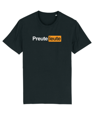 Preuteleute - Black 'HornPub' T-shirt