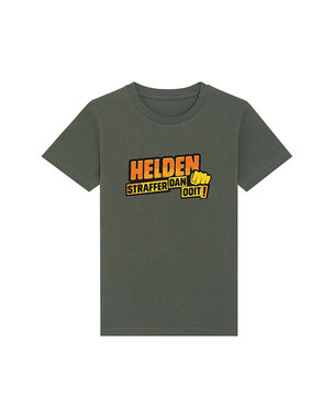 Helden - Khaki 'Straffer dan ooit' T-shirt