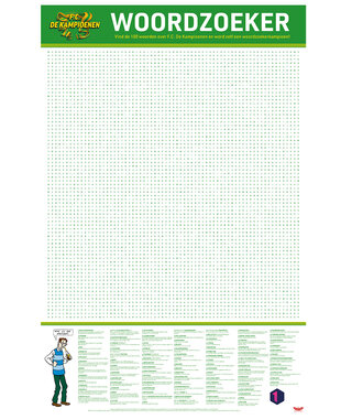 F.C. De Kampioenen - XL Spelposter Woordzoeker