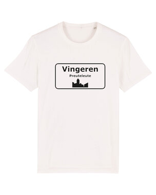 Preuteleute - Vintage White 'Vingeren' T-shirt