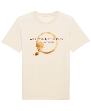 Het Eiland - Natural Raw 'We zitten met ne ring!' T-shirt
