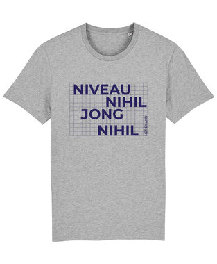 Het Eiland - Heather Grey 'Niveau Nihil Jong, Nihil' T-shirt